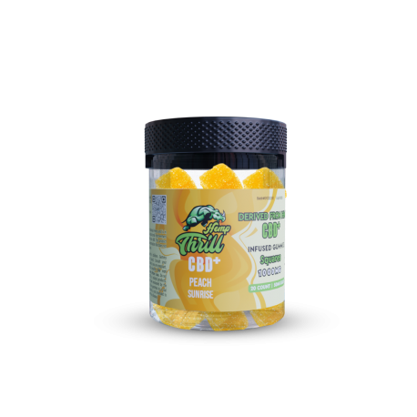 Hemp Thrill CBD+ Ultra Gummies 1000mg – Peach Sunrise