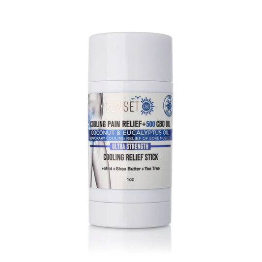 Sunset Cooling Pain Relief 500mg Coconut& Eucalyptus Oil Stick