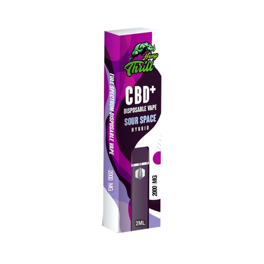 Hemp Thrill CBD+ Disposable Pen - Sour Space 2000mg