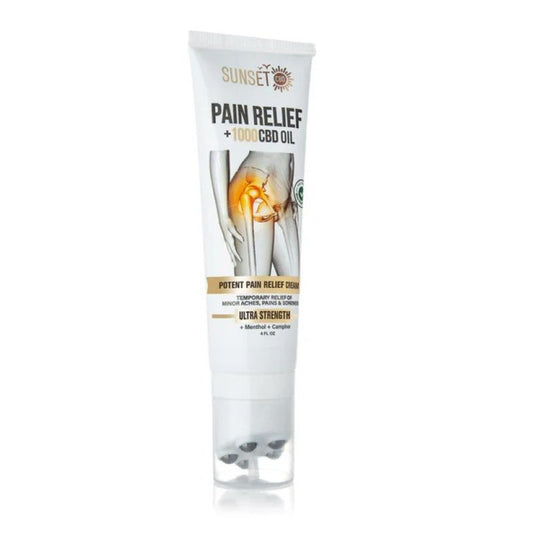 Sunset CBD Pain Relief Cream with Roller Ball Applicator