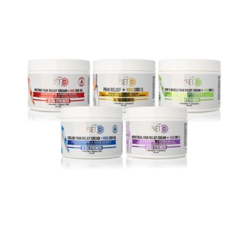 Sunset Cooling Pain Relief Cream Collection