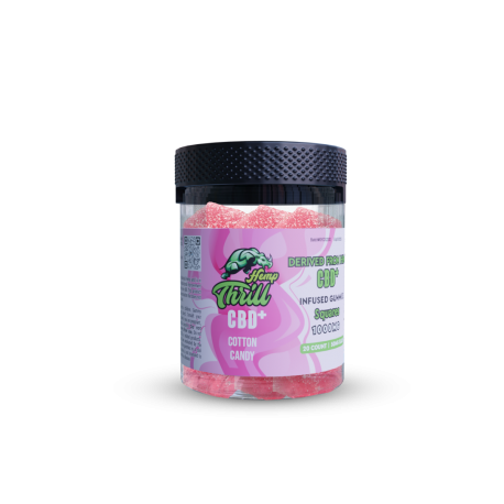 Hemp Thrill CBD+ Ultra Gummies 1000mg – Cotton Candy