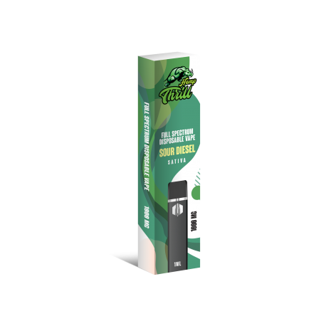 Hemp Thrill CBD+ Full Spectrum Disposable Pen - Sour Diesel 1000mg Buy Hemp Thrill Full Spectrum Sour Diesel Disposable pen at best prices